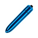 Mini clitoris vibrator met een glanzende metallic look, compact formaat 9,1 x 1,8 cm, verschillende kleuren, werkt op 1x AAA, discrete 3