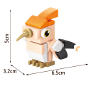 Mini collectie 31 stuks 6.5 x 3.2 x 5 cm Micro bouwset Hoep Hoep Kleurige vogel 3D blokken voor kinderen vanaf 9 jaar Kleine dierenconstructeur van stenen 2
