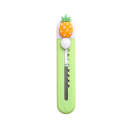 Mini coltello da taglio Verde con ananas Coltello da tasca carino per lettere Piccolo taglierino per pacchi per ufficio scuola e uso quotidiano 1