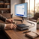 Mini computer AMD Ryzen 3 4300U 16 GB RAM LPDDR4 512 GB SSD M.2 SATA Windows 11 Pro WiFi 6 e Bluetooth 5.2 Desktop PC per lavoro e studio 4