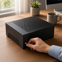 Mini computerbehuizing T10 240 x 211 x 95 mm voor Mini-ITX moederbord met Flex ATX voeding en koeler tot 70 mm voor gaming en kantoor PC 9