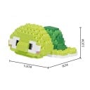 Mini construção Tartaruga 5,2 x 9 x 3,2 cm Mundo Oceânico blocos de partículas Brinquedo educativo criativo para crianças Modelo de animal pequeno 2