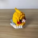 Mini construcción de pájaro 10 x 7,6 x 6,5 cm Modelo detallado de pequeñas piezas para construcción creativa Juego de construcción decorativo 3