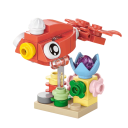 Mini construcción de pez 4,2 x 5,8 x 5 cm 40 pcs Ladrillos micro Pequeño modelo acuático 3D Bloques de construcción creativos para niños Juego de mini piezas para ensamblar 1