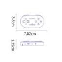 Mini-Controller für Spiele 7,02 x 3,8 x 1,35 cm Tragbare Handheld-Konsole Bluetooth 5.0 Multiplattform Android iOS Windows Emulator-Spiele 2