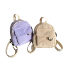 Mini Corduroy Backpack 19 x 9 x 23 cm Lightweight Backpack for Women City Backpack Small Rucksack for Travel Leisure Backpack 1