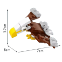 Mini costruzione aquila 7 x 8 x 3,7 cm 26 pz Micro blocchi Piccolo costruttore 3D per bambini dai 9 anni Modello animale da assemblare Giocattolo 2