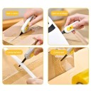 Mini coupeur de cartons magnétique avec verrou de sécurité Coupeur précis de colis et de cartons pour usage domestique Bureau et entrepôt 7