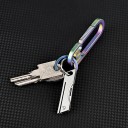 Mini couteau de poche pliant en acier inoxydable de 8 cm avec porte-clés Pendentif EDC compact Couteau tranchant pour les voyages Randonnée Equipement extérieur Voyage Excursions 5