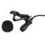 Mini csíptetős mikrofon - fekete 2