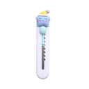 Mini cuchillo de corte azul con estrella durmiente, lindo cuchillo de letras, cortador de paquetes de plástico para la escuela, la oficina y el hogar. 1