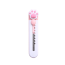 Mini cuchillo de corte blanco con forma de pata, bonito cuchillo de letras, cortador de paquetes de plástico para el hogar, la escuela, la oficina, uso diario. 1