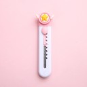 Mini cuchillo de corte Blanco con una estrella con alas Lindo cuchillo para cartas y paquetes Práctico cortador para la escuela, la oficina y el hogar 2