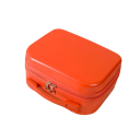Mini dámský cestovní kufr 30 x 15 x 24 cm pevný odolný materiál ABS a PC s madlem a zipem na dovolenou víkendové cesty a kosmetiku 7
