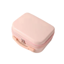 Mini dámský cestovní kufr 30 x 15 x 24 cm pevný odolný materiál ABS a PC s madlem a zipem na dovolenou víkendové cesty a kosmetiku 3