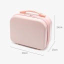 Mini dámský cestovní kufr 30 x 15 x 24 cm pevný odolný materiál ABS a PC s madlem a zipem na dovolenou víkendové cesty a kosmetiku 4
