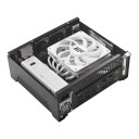 Mini datorlåda T10 240 x 211 x 95 mm för Mini-ITX moderkort med Flex ATX nätaggregat och kylare upp till 70 mm för spel- och kontors-PC 7
