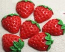 Mini decoración de fresas 10 uds. 1
