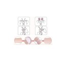 Mini depilador elétrico com fio de algodão Depilação indolor Ecrã digital Carregamento rápido 2h Design compacto com luz LED 2