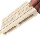 Mini-Design Holzpalette Untersetzer 11,5 × 7,5 × 1,5 cm Naturholz Dekoratives Tischset für Whisky Cocktails und Getränke 2