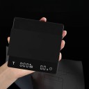 Mini digitális konyhai mérleg kávéhoz 0,3–2 kg 104 × 104 × 19 mm 270 g időzítővel újratölthető USB-C pontos barista mérleg eszpresszóhoz 7