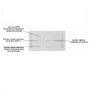 Mini digitalt LED-ur 7,2 x 4 x 1,8 cm Moderne skrivebordsvækkeur med USB-strømforsyning Læsbart display Snooze-funktion ABS-plast Kompakt 3