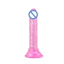 Mini dildo en jelly avec ventouse texture réaliste pour utilisation vaginale et anale emballage discret 6