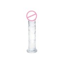 Mini dildo realist 14x2,5 cm cu vene pronunțate și ventuză pentru uz vaginal și anal, ambalaj discret 5