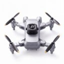 Mini-Drohne 4DRC V30 mit dualer 4K-Kamera FPV und Hindernisvermeidung Reichweite 800 m Faltbar Grau Für Luftaufnahmen und -videos 2