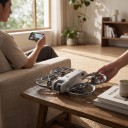 Mini-Drohne V666 mit dualer Kamera 8K Fotografie Intelligente visuelle Hindernisvermeidung Reichweite 3000 m Controller mit Display Für 6