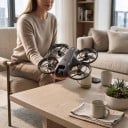 Mini drone V666 med dual kamera 4K fotografi Intelligent visuel forhindringsundgåelse Rækkevidde 3000 m Controller med skærm Til fotografering 5