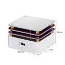 Mini einstellbarer Heiztisch 65W mit konstanter Temperatur USB-C Lötstation digitale Anzeige Reparaturwerkzeuge 55x55x35mm 2