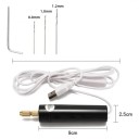 Mini elektrisk borrmaskin USB 5V för finborrning epoxi smycken trä plast gravyr DIY modeller bärbart kit 3