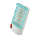 Mini elektromos szúnyogirtó lámpa 1 W-os UV LED EU csatlakozóval, rovarirtó hálószobába, irodába, farmra, kék fény, biztonságos, környezetbarát 7