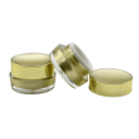 Mini envase de plástico para crema con tapa de rosca de 5 g, pequeño frasco de plástico para cosméticos para almacenar cremas y bálsamos de viaje 5