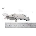 Mini faca dobrável em aço inoxidável de 10,6 cm com abridor de garrafas EDC faca de bolso Ferramenta multifuncional Caminhadas Viagens Outdoor 2