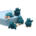 Mini figura de Snorlax 5 piezas Juego de figuras de Pokémon de 3 cm Pequeñas figuras de plástico Decoraciones para niños Set de coleccionista Fans 2