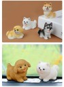 Mini figurine af hvalp Harpiks Dekorativ hund til diorama mikroskaber model landskab park have figuriner dekoration 8