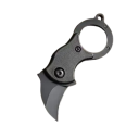Mini Foldbar Lommekniv i Rustfrit Stål 8,2 cm med Buet Blad Nøglering EDC Lommekniv Til Rejser Udendørs Værktøj Vandring Overlevelse 3