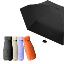 Mini foldbar paraply 15x6 cm til din håndtaske Farverig paraply mod sol og regn UPF50+ 90x53 cm Kompakt rejseparaply i klare farver 2