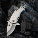 Mini Foldbar Rustfrit Stål Lommekniv 10,6 cm med Glasåbner EDC Lommekniv Multifunktionelt Værktøj Vandring Rejser Udendørs 4