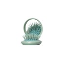 Mini Folding Comb with Mirror Compact Travel Massage Brush with Air Cushion Round Teeth to Prevent Hair Breakage 4