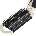 Mini Folding Travel Comb with Mirror 11 x 9.5 x 4 cm White Folding Massage Hair Comb with Retractable Mirror 4