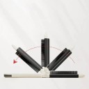 Mini Folding Travel Comb with Mirror 11 x 9.5 x 4 cm White Folding Massage Hair Comb with Retractable Mirror 6