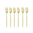 Mini fourchettes à dessert 6 pcs 14 cm ensemble de petites fourchettes pour gâteau, fruits et salades, couverts pour servir des desserts 2