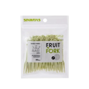 Mini fourchettes à fruits motif enfant ferme 50 pcs ensemble en plastique cure-dents pour desserts fruits et collations vaisselle de service 5