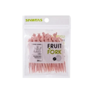 Mini garfinhos para fruta com motivo infantil de quinta 50 unid conjunto de palitos para sobremesas fruta e petiscos utensílios de mesa para servir 4