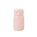 Mini garrafa térmica com tampa hermética 220 ml 13,5 × 6,5 cm Aço inoxidável Garrafa térmica portátil bege para bebidas no trabalho escola 6