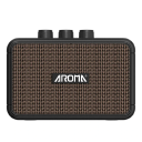 Mini Gitarrenverstärker kabellos mit Bluetooth, Gain/Tone/Volume Steuerung, 3,5mm Klinke für Kopfhörer und USB C Ladegerät 12,5x6,5x9 cm 6
