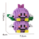 Mini Grape Building Set 7.2 x 4 x 7.04 cm 346 pcs Micro 3D DIY Blocks Delicious Fruit Creative Model Decorative Toy for Children Aged 8 and Above 3